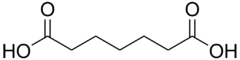 Skeletal formula of pimelic acid