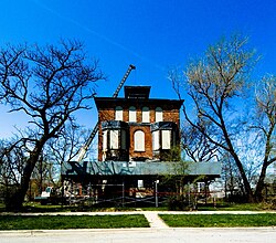 Raber House under renovation in 2007