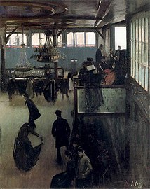 Bal du moulin de la Galette, Ramon Casas (1890-1891).