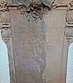 Nahaufnahme Epitaphinschrift