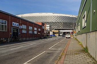 Vy mot Tele2 Arena.