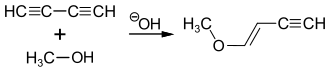 Synthese von 1-Methoxy-1-buten-3-in aus Diacetylen und Methanol