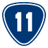 Provincial Highway 11 shield}}