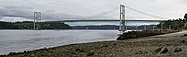 Panorama del Tacoma Narrows Bridge en 2007