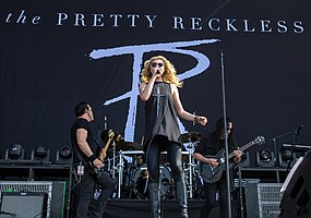 The Pretty Reckless performing at Rock Fest in 2017