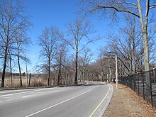 The parkway in West Roxbury