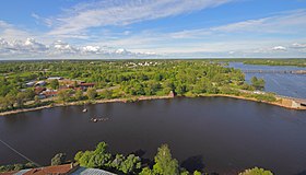 Linnasaari vue du château de Vyborg