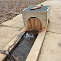 Water being pumped from the Nepean River into the main baptismal pool