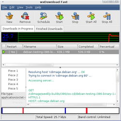 wxDownloadFast em Linux