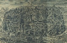 מפה דמיונית של ירושלים מן המאה ה־18, דניאל הרץ