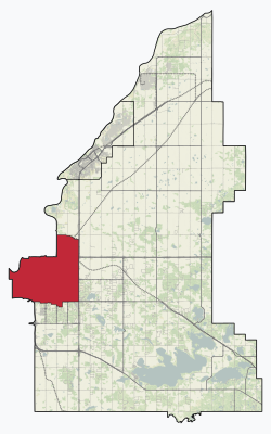 Location in Strathcona County