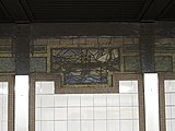 Mosaic with depiction of bridge