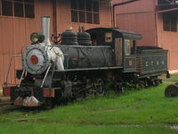 Locomotiva da Estrada de Ferro Madeira-Mamoré, em Porto Velho, Rondônia.