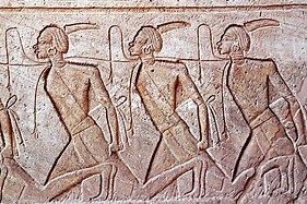 Engraving of Nubian POWs, done in Ancient Egypt between 1300 BC and 1201 BC