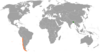 Location map for Bangladesh and Chile.