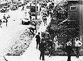 Image 47Mounted police chase demonstrators through Vancouver's East End during the Battle of Ballantyne Pier in 1935.