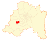 Location of the El Monte commune in the Santiago Metropolitan Region