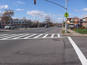 Looking west along Astoria Boulevard in East Elmhurst