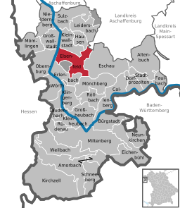 Läget för Elsenfeld i Landkreis Miltenberg