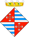 Representación del actual escudo de Taradell.