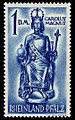 Charlemagne stamp, Germany, 1948