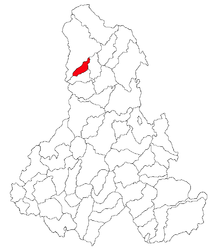 Location in Harghita County