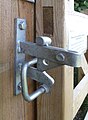 Gate latch mechanism, simple