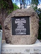 Plaque commemorating the victims.