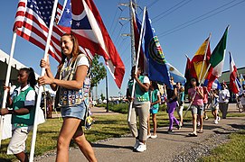 Girl Scouts at Lorain International Festival