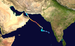 Trajectoire de Gonu