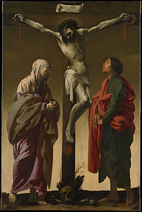 Crucifixion with the Virgin and St John, by Hendrick ter Brugghen