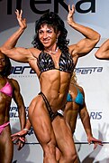 Elena Panova at the WFF Pro Championship (2008), Posing.