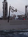 USS Antietam refueling with JS Hamana on 18 December 2001.