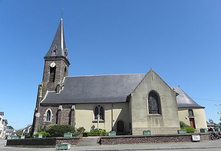 L'église paroissiale de L'Hermitage.