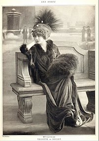 Geneviève Lantelme dans une tenue dessinée par Jacques Doucet en 1909.