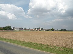 Le Fay-Saint-Quentin vu du village depuis la rue du cimetière