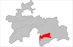 Location of Shughnon District in Tajikistan