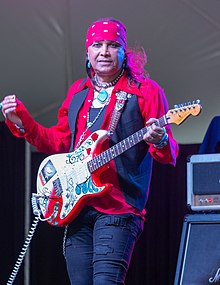 Free performing at the Kitchener Bluesfest in 2018