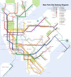 New York City Subway map