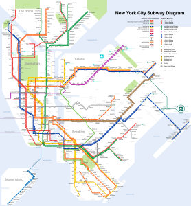 Map of the New York City Subway, by countZ