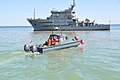 Namibian Navy Namacurra with a fisheries patrol vessel