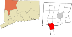 Washington's location within the Northwest Hills Planning Region and the state of Connecticut