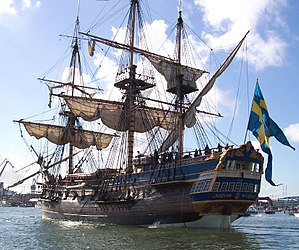 Götheborg vid avseglingen mot Kina 2 oktober 2005.