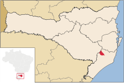 Location in Santa Catarina