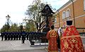 Orthodox priests taking part in the opening ceremony