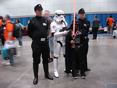 Mollo's Nazi-inspired Imperial uniforms for Star Wars (seen here in fan cosplay)