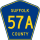 County Route 57A marker