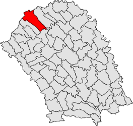 Location in Botoșani County