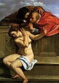 Image 24Susanna and the Elders, 1610, Artemisia Gentileschi. This work may be compared with male depictions of the same tale. (from Nude (art))