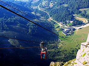 Fuente Dé vista do teleférico